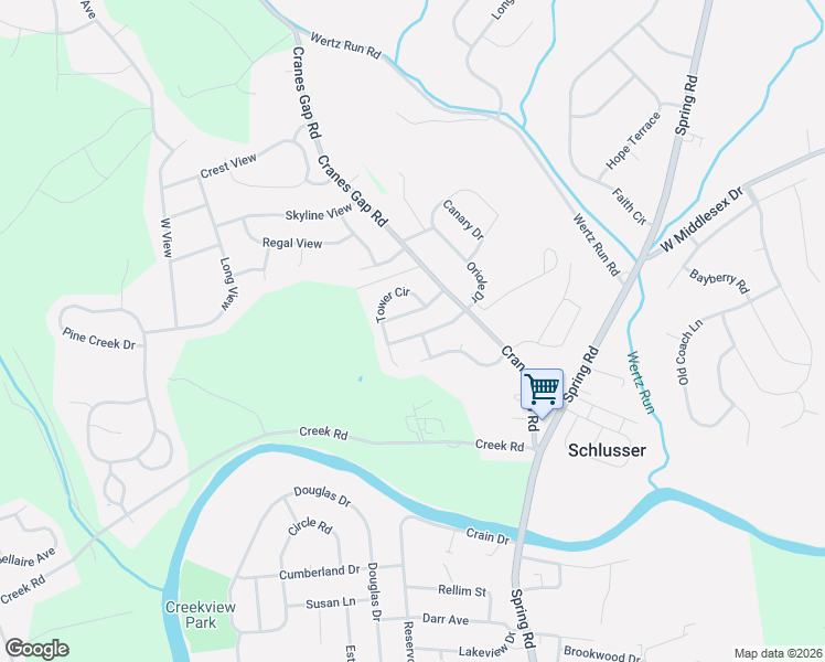map of restaurants, bars, coffee shops, grocery stores, and more near 103 Dawn Drive in Carlisle
