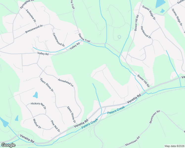 map of restaurants, bars, coffee shops, grocery stores, and more near 20 West Hillcrest Road in Eighty Four