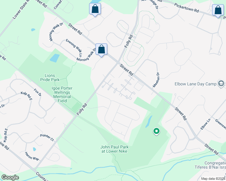 map of restaurants, bars, coffee shops, grocery stores, and more near 1609 Highgrove Court in Warrington