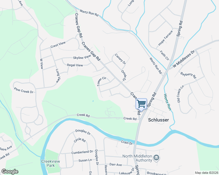 map of restaurants, bars, coffee shops, grocery stores, and more near 103 Dawn Drive in Carlisle