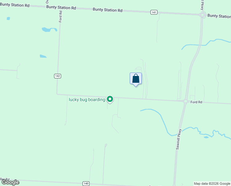 map of restaurants, bars, coffee shops, grocery stores, and more near 2021 Ford Road in Delaware