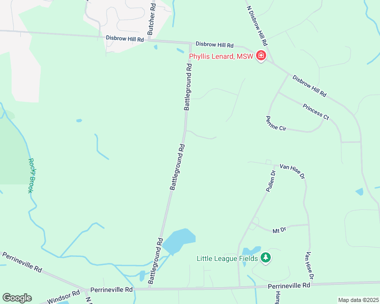 map of restaurants, bars, coffee shops, grocery stores, and more near 26 Battleground Road in Millstone