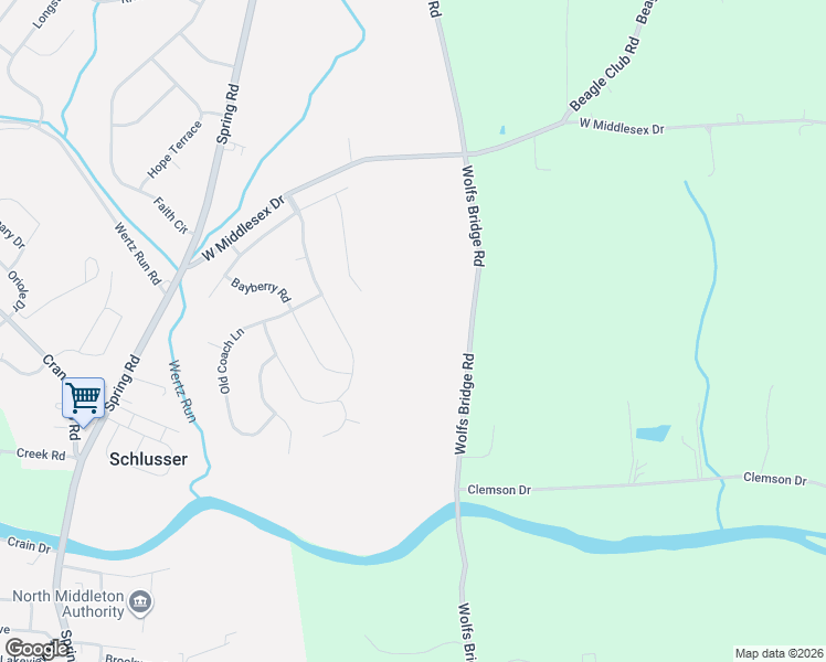 map of restaurants, bars, coffee shops, grocery stores, and more near 333 Wolfs Bridge Road in Carlisle