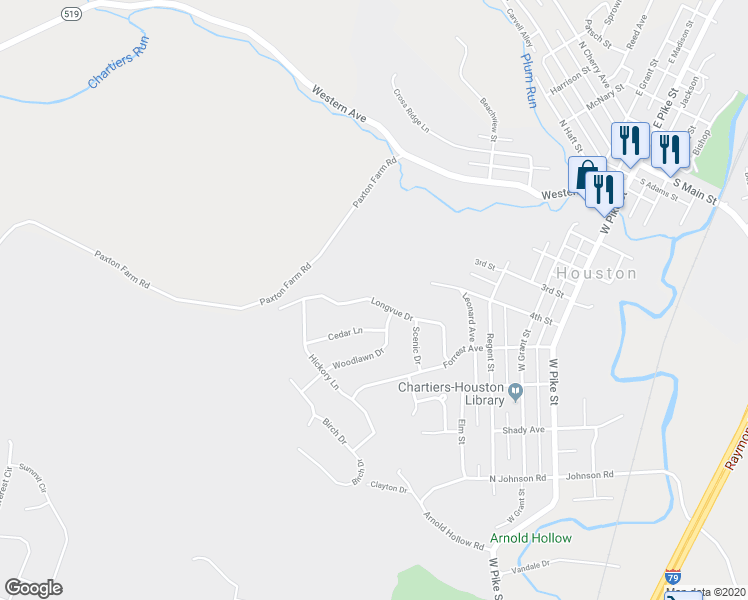 map of restaurants, bars, coffee shops, grocery stores, and more near 898 Longvue Drive in Houston