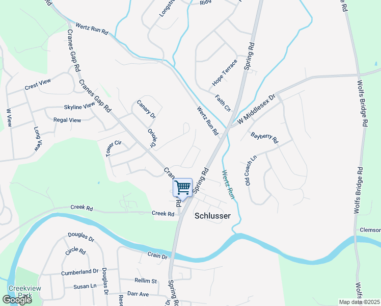 map of restaurants, bars, coffee shops, grocery stores, and more near 163 Amy Drive in Carlisle