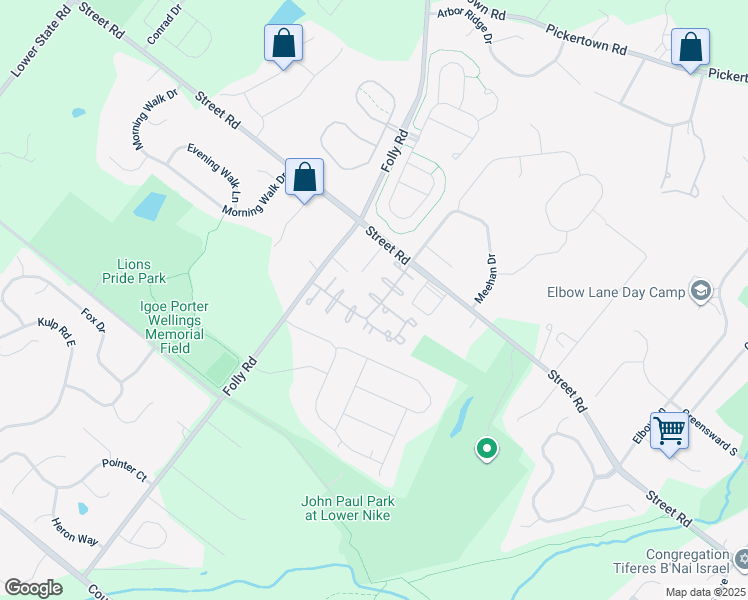 map of restaurants, bars, coffee shops, grocery stores, and more near Eaton Court in Warrington