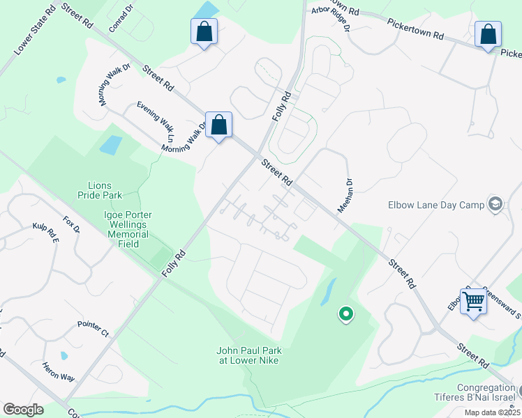 map of restaurants, bars, coffee shops, grocery stores, and more near Eaton Court in Warrington
