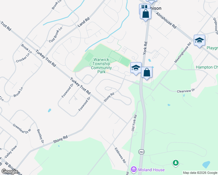 map of restaurants, bars, coffee shops, grocery stores, and more near 1657 Mayfield Circle in Jamison