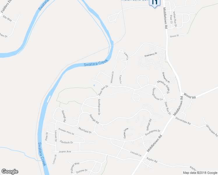 map of restaurants, bars, coffee shops, grocery stores, and more near 2086 Deer Run Drive in Hummelstown