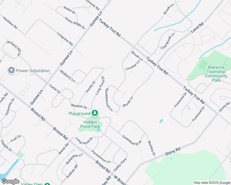 map of restaurants, bars, coffee shops, grocery stores, and more near 1632 Brook Lane in Jamison