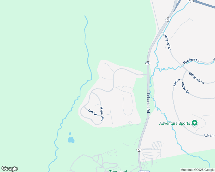map of restaurants, bars, coffee shops, grocery stores, and more near 1041 Hemlock Circle in Manheim