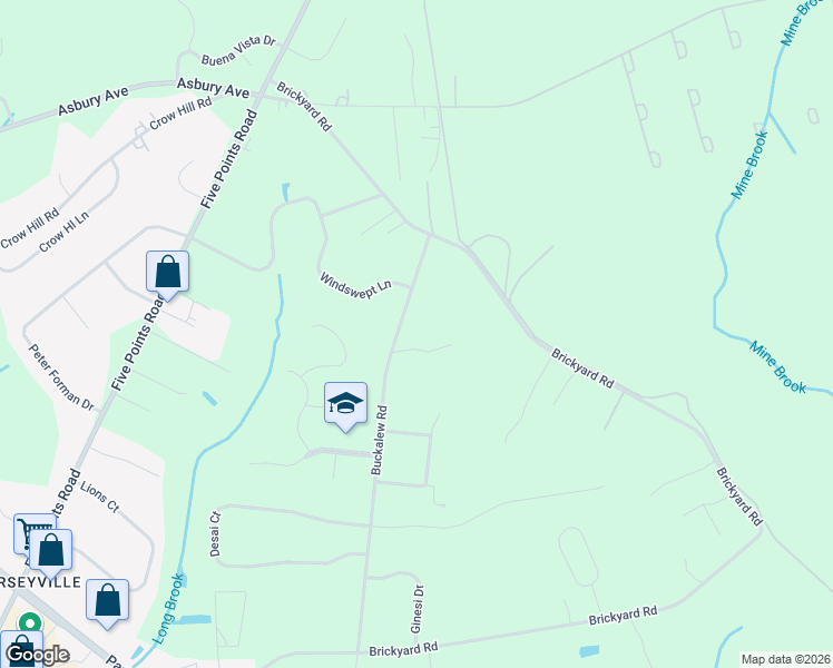 map of restaurants, bars, coffee shops, grocery stores, and more near 377 Buckalew Road in Freehold