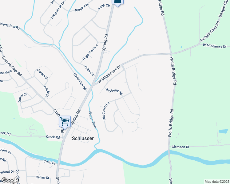 map of restaurants, bars, coffee shops, grocery stores, and more near 21 Bayberry Road in Carlisle