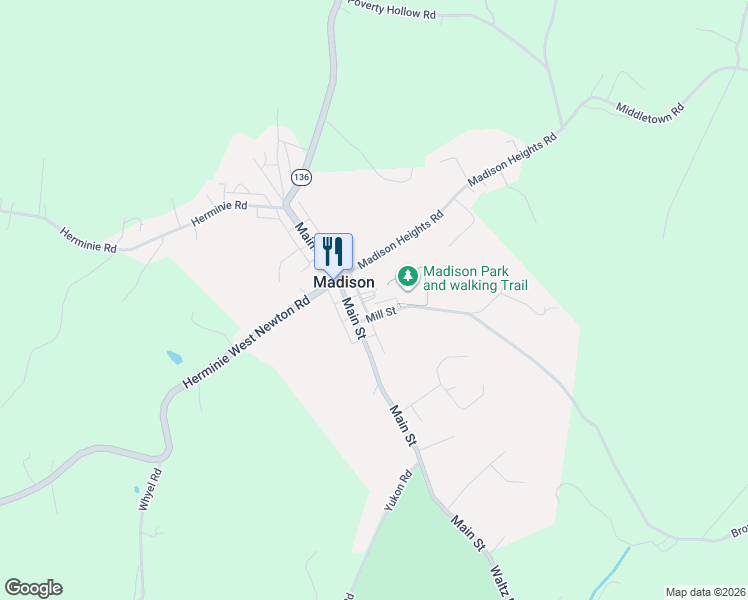 map of restaurants, bars, coffee shops, grocery stores, and more near in Madison