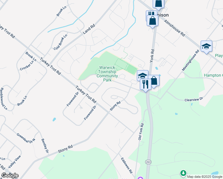 map of restaurants, bars, coffee shops, grocery stores, and more near 1673 Rockcress Drive in Jamison