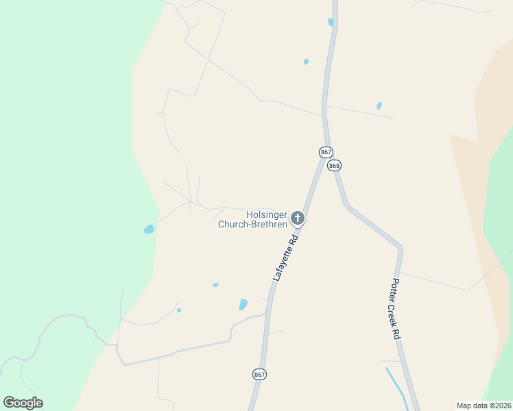 map of restaurants, bars, coffee shops, grocery stores, and more near 198-298 Holsinger Church Lane in New Enterprise