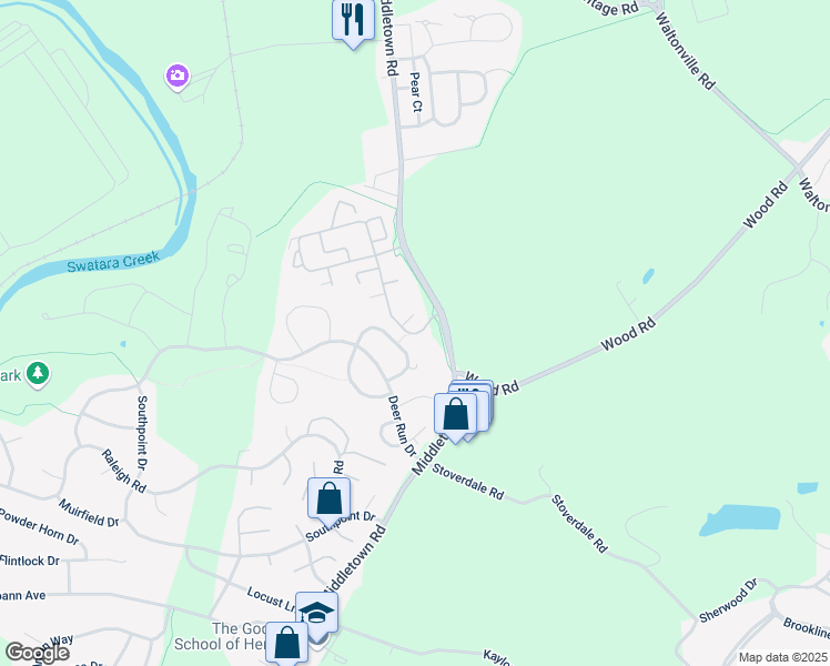 map of restaurants, bars, coffee shops, grocery stores, and more near 2138 Gramercy Place in Hummelstown