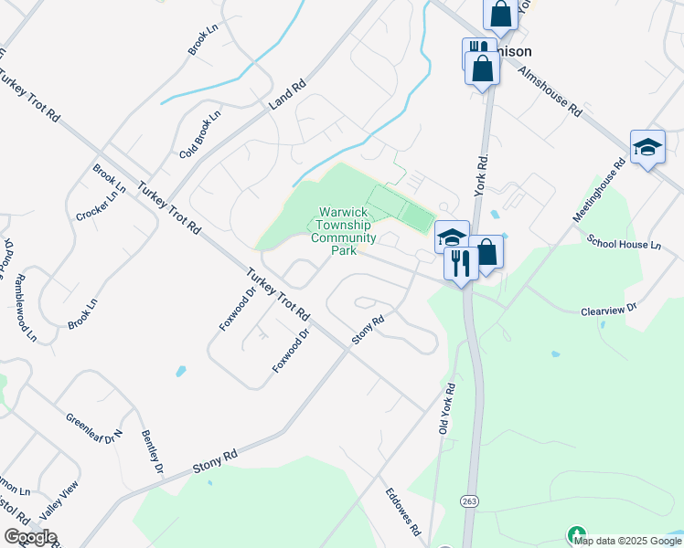 map of restaurants, bars, coffee shops, grocery stores, and more near 1666 Rockcress Drive in Jamison