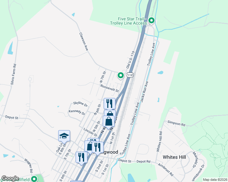 524 North 5th Street, Youngwood PA Walk Score