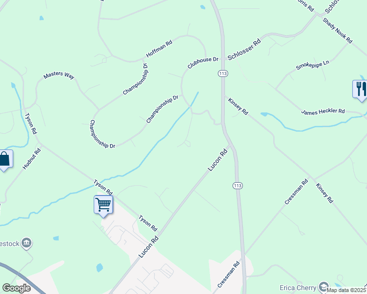map of restaurants, bars, coffee shops, grocery stores, and more near 934 Clubhouse Dr in Harleysville