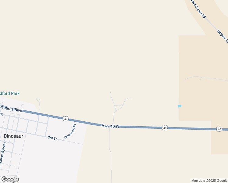 map of restaurants, bars, coffee shops, grocery stores, and more near 3865 U.S. 40 in Dinosaur