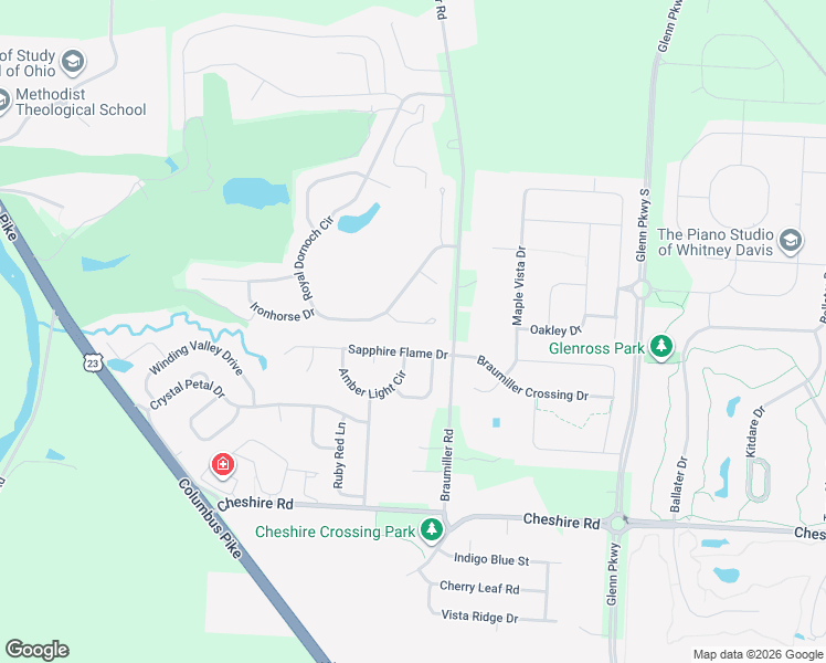 map of restaurants, bars, coffee shops, grocery stores, and more near 905 Sapphire Flame Drive in Delaware