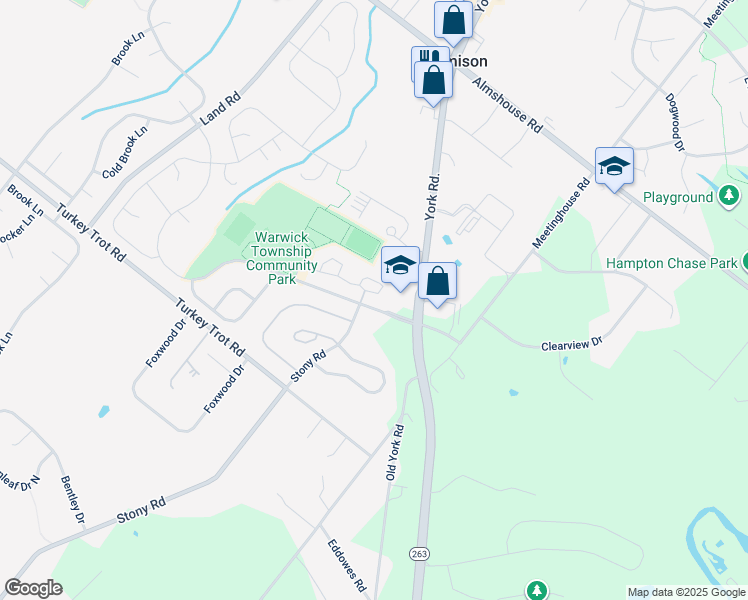 map of restaurants, bars, coffee shops, grocery stores, and more near 1504 Springfield Court in Jamison