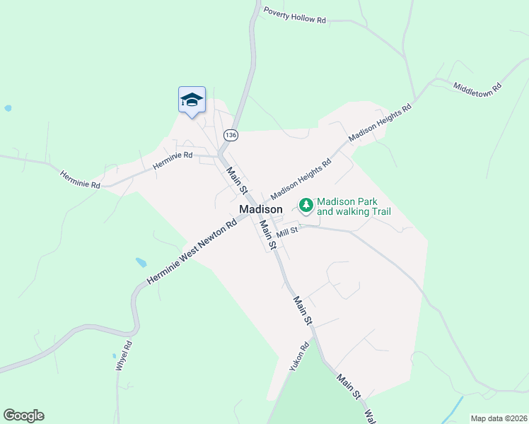 map of restaurants, bars, coffee shops, grocery stores, and more near 228 Main Street in Yukon