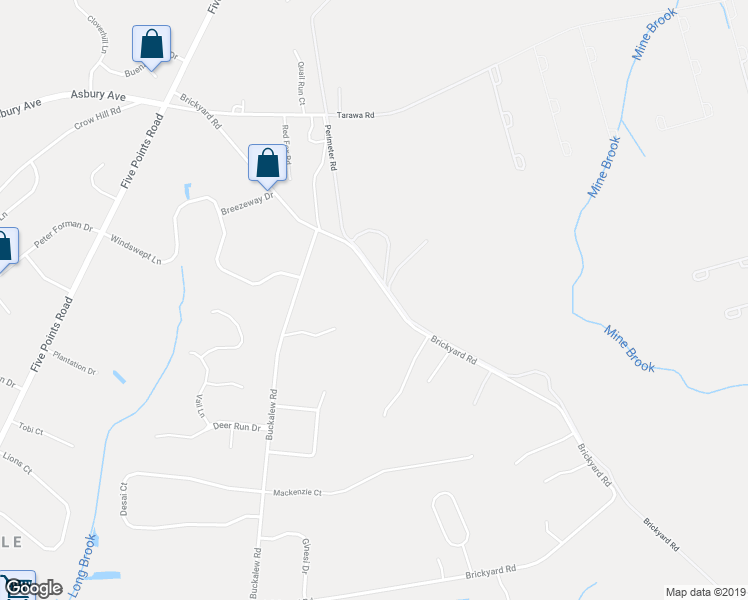 map of restaurants, bars, coffee shops, grocery stores, and more near 524 Brickyard Road in Freehold