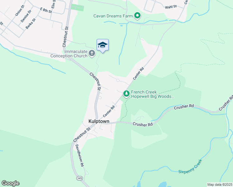 map of restaurants, bars, coffee shops, grocery stores, and more near 170 Center Road in Douglassville