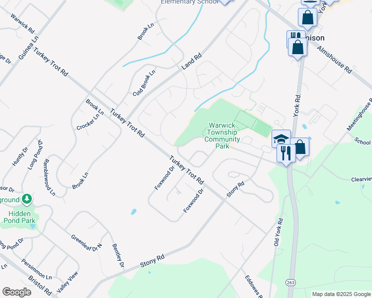 map of restaurants, bars, coffee shops, grocery stores, and more near 1715 Meyer Way in Jamison