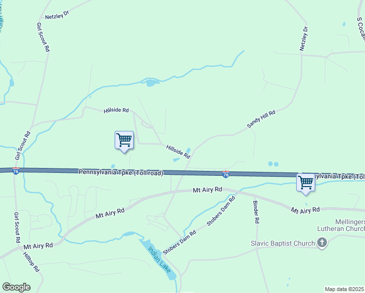map of restaurants, bars, coffee shops, grocery stores, and more near 20 Hillside Road in Stevens