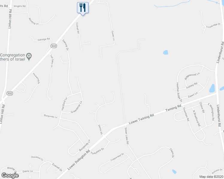 map of restaurants, bars, coffee shops, grocery stores, and more near 42 Devon Road in Newtown