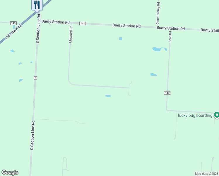 map of restaurants, bars, coffee shops, grocery stores, and more near 4640 Maynard Road in Delaware