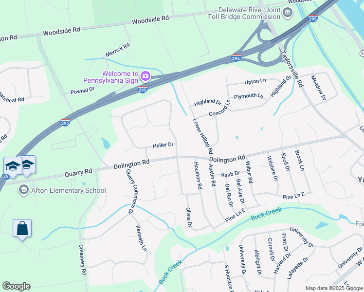 map of restaurants, bars, coffee shops, grocery stores, and more near 1296 Heller Drive in Morrisville
