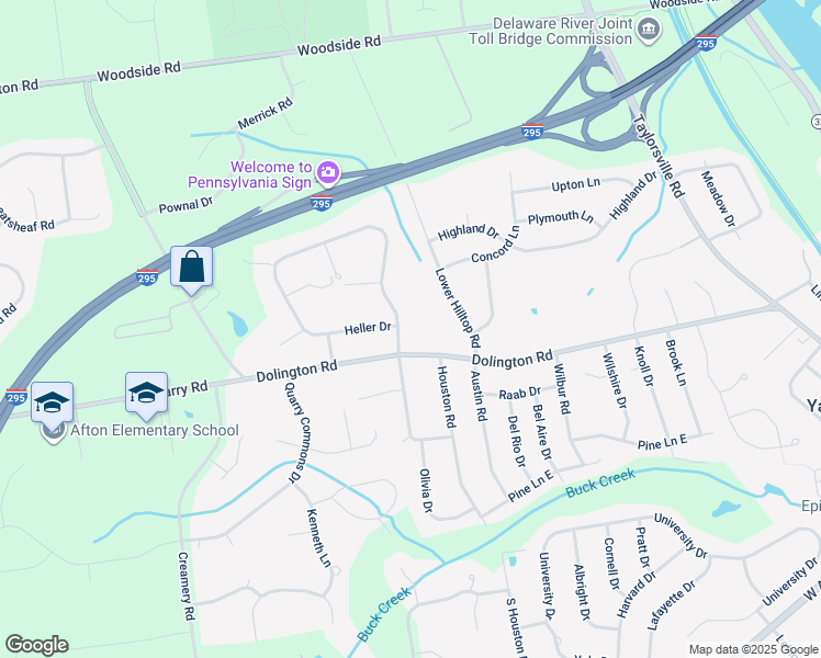 map of restaurants, bars, coffee shops, grocery stores, and more near 1296 Heller Drive in Morrisville