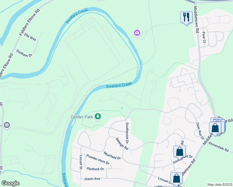 map of restaurants, bars, coffee shops, grocery stores, and more near 645 Stoverdale Road in Hummelstown