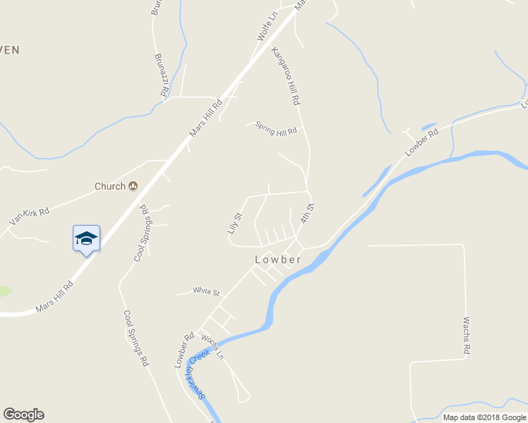 map of restaurants, bars, coffee shops, grocery stores, and more near 126 Daisy Street in Lowber