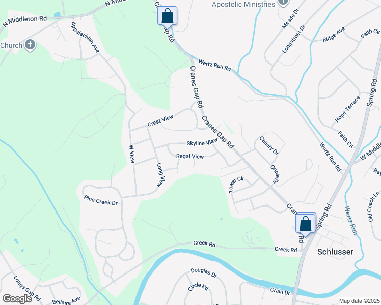 map of restaurants, bars, coffee shops, grocery stores, and more near 215 Regal View in Carlisle
