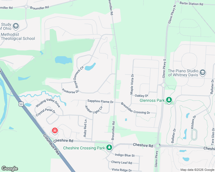 map of restaurants, bars, coffee shops, grocery stores, and more near 3522 Royal Dornoch Circle in Delaware