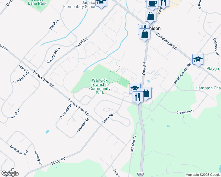 map of restaurants, bars, coffee shops, grocery stores, and more near 1630 Saratoga Court in Jamison