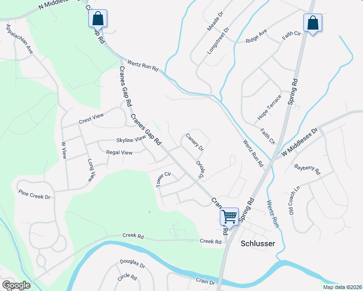 map of restaurants, bars, coffee shops, grocery stores, and more near 206 Oriole Drive in Carlisle