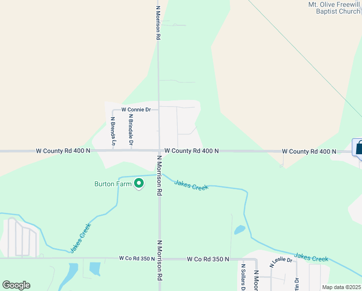 map of restaurants, bars, coffee shops, grocery stores, and more near 4899 West Co Road 400 North in Muncie