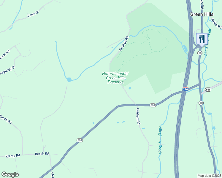 map of restaurants, bars, coffee shops, grocery stores, and more near 550 Gunhart Road in Mohnton