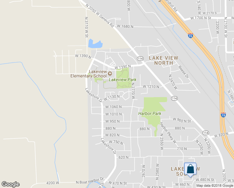 map of restaurants, bars, coffee shops, grocery stores, and more near 1159 North 2850 West in Provo