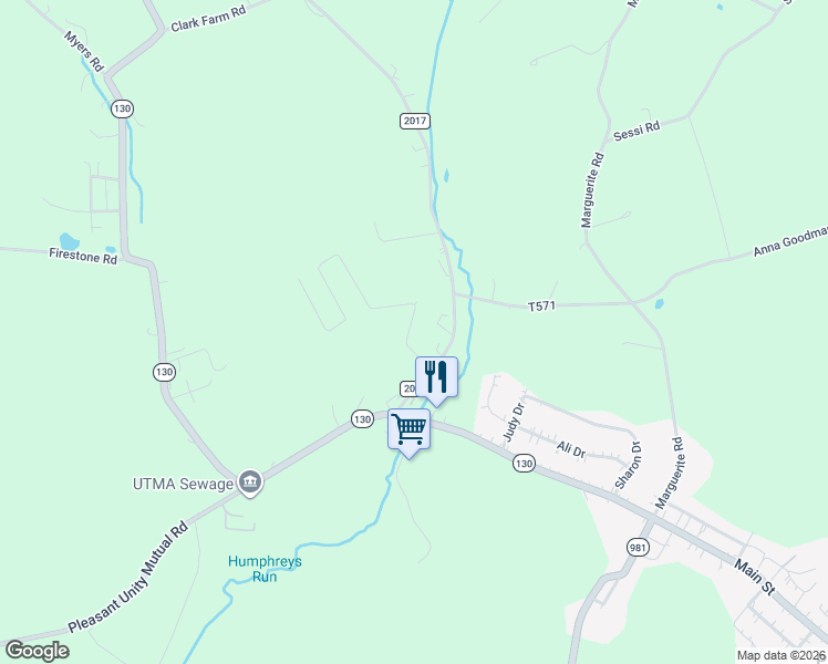 map of restaurants, bars, coffee shops, grocery stores, and more near 1746 Snyder Avenue in Greensburg