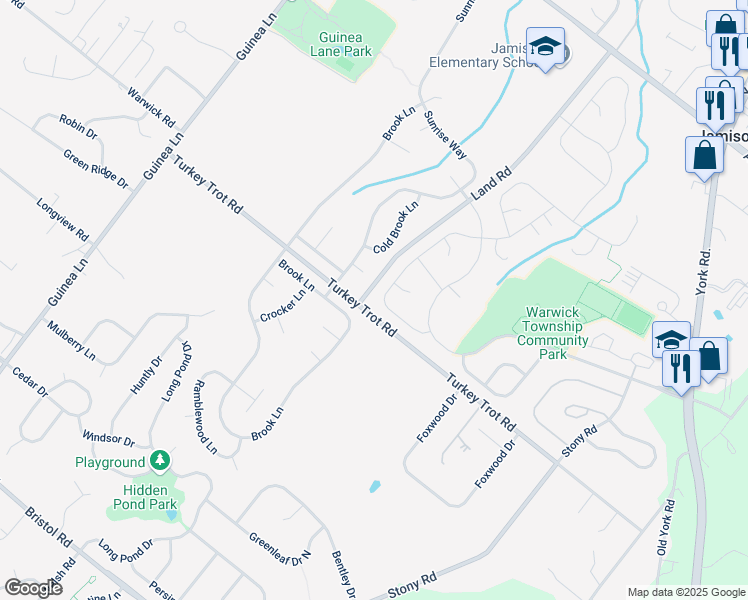 map of restaurants, bars, coffee shops, grocery stores, and more near 1814 Heritage Drive in Jamison