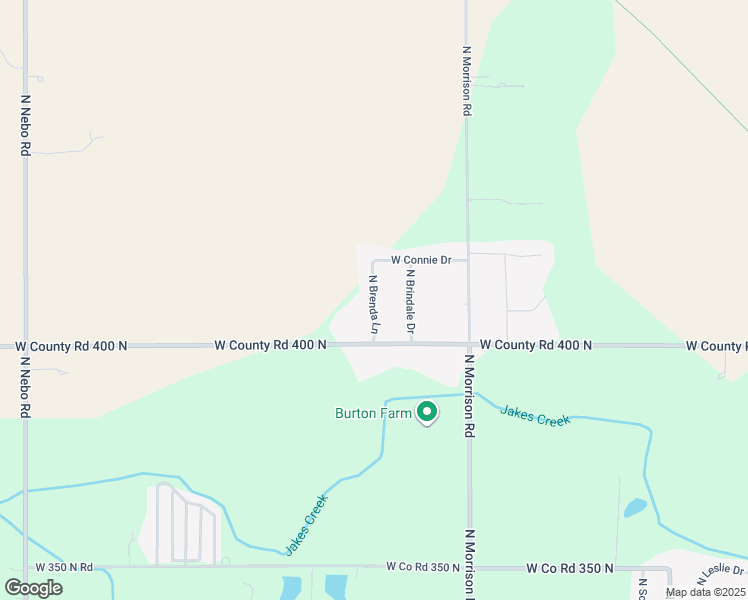 map of restaurants, bars, coffee shops, grocery stores, and more near North Brenda Lane in Delaware County