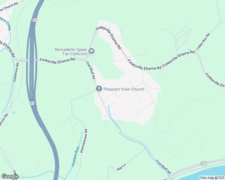map of restaurants, bars, coffee shops, grocery stores, and more near 22 Rebecca Road in Finleyville