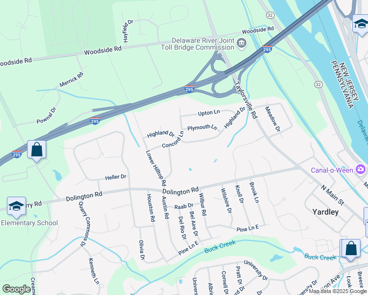 map of restaurants, bars, coffee shops, grocery stores, and more near 3 Edgemere Drive in Morrisville